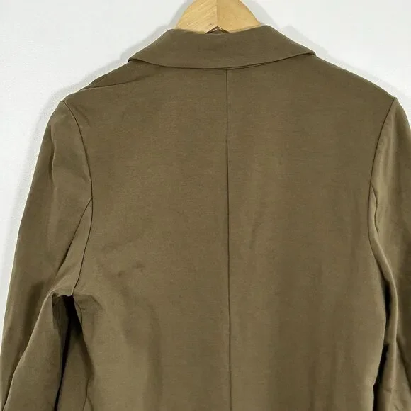 Garnet Hill Knit Relaxed Blazer Size 10 Single Button Pockets Jacket Preppy - Picture 8 of 8